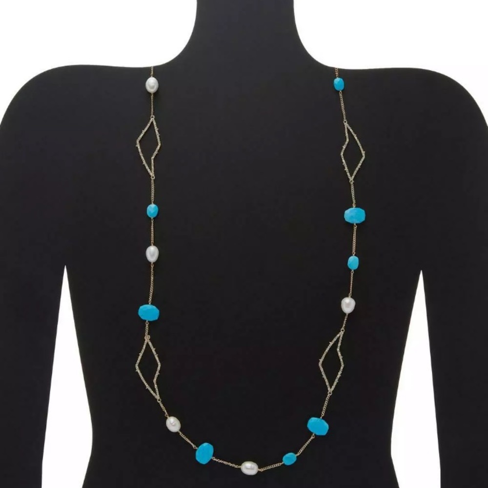 NWT Alexis Bittar Encrusted Petal Station Necklace